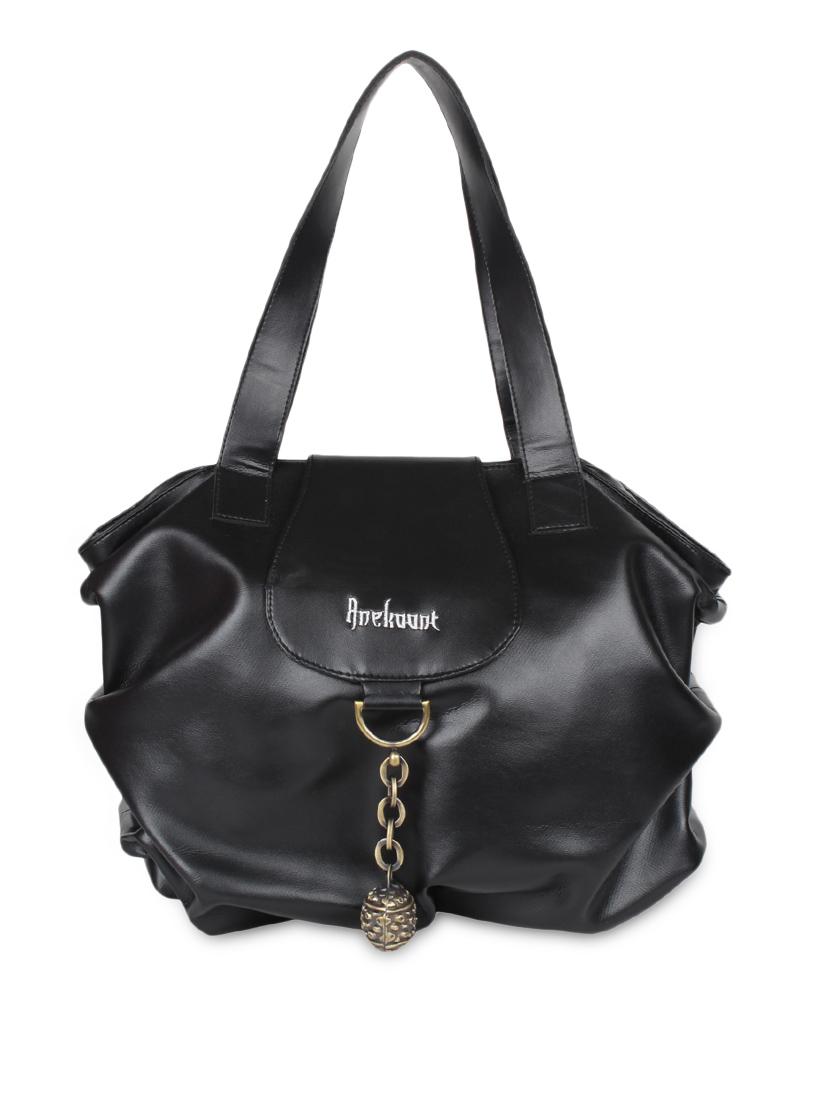 black leatherette hand bag - 9840822 - Zoom Image - 1