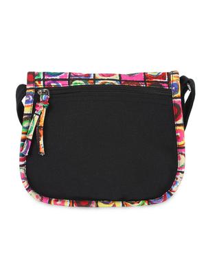 black printed cotton bag - 9840863 - Standard Image - 2