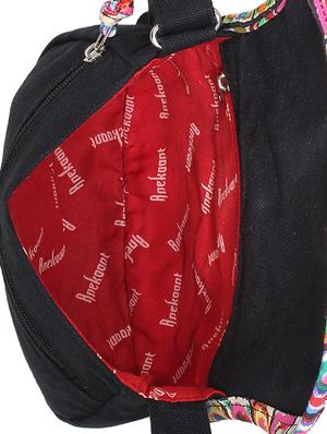 black printed cotton bag - 9840863 - Standard Image - 3