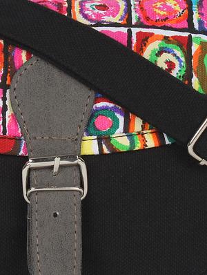 black printed cotton bag - 9840863 - Standard Image - 4
