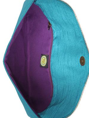 blue silk bag - 9840869 - Standard Image - 3