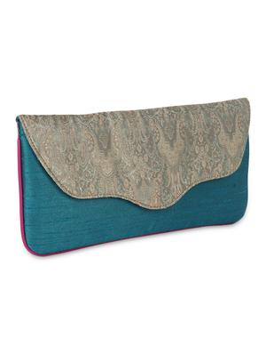 blue silk bag - 9840869 - Standard Image - 5