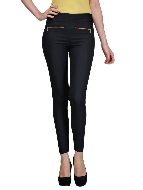 black jegging with zipper - 9841780 - Zoom Image - 1