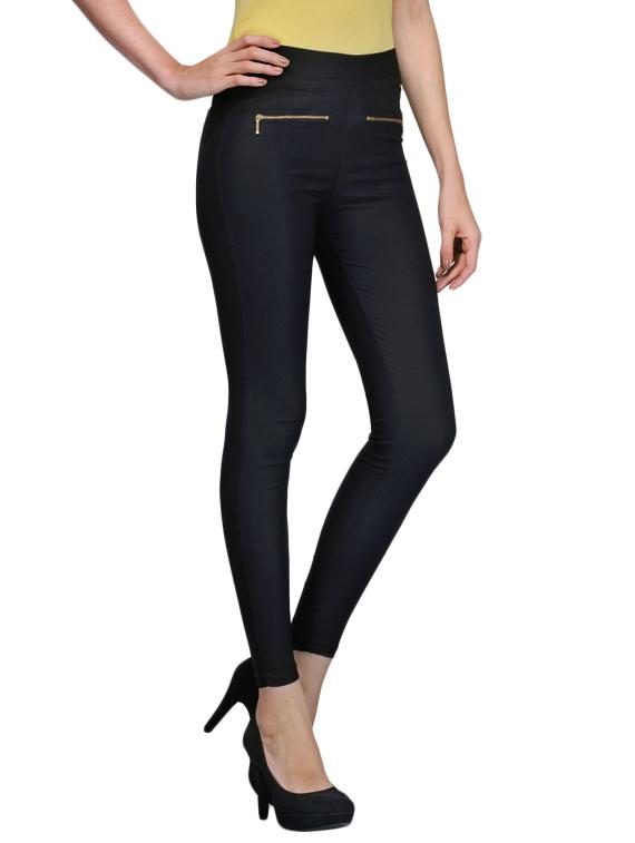black jegging with zipper - 9841780 - Zoom Image - 2
