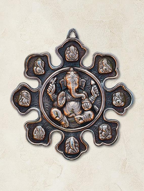 lord ganesha 9 variant wall hanging - 985618 - Zoom Image - 1