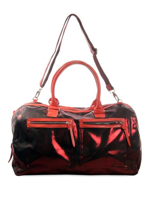 metallic red duffel inspired shoulder bag - 986174 - Very Small Image - 1