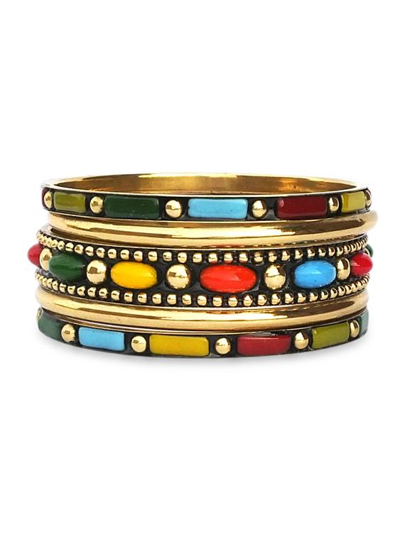 multicolor metallic bangles set - 9878808 - Zoom Image - 1