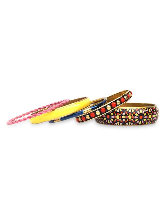 multicolor metallic bangles set - 9878819 - Zoom Image - 2