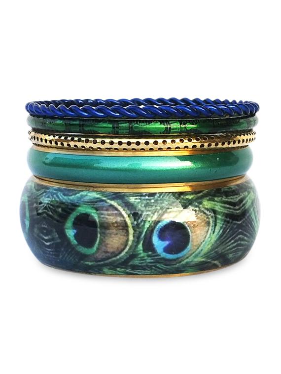 multicolor metallic bangles set - 9878822 - Zoom Image - 1