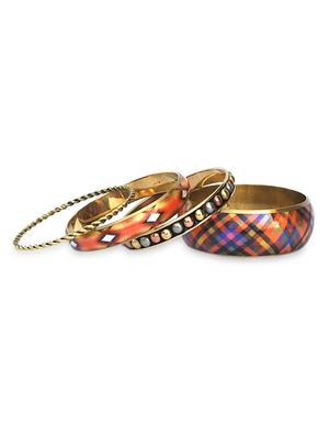 multicolor metallic bangles set - 9878823 - Standard Image - 2