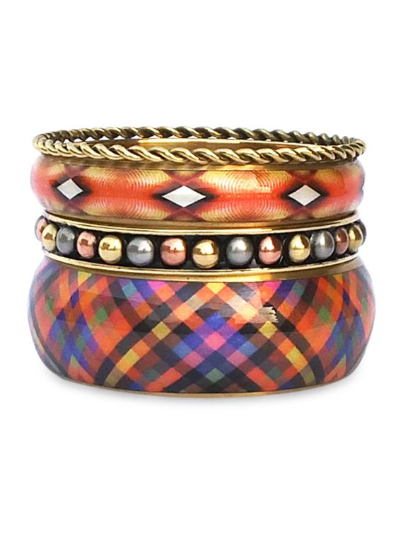 multicolor metallic bangles set - 9878823 - Zoom Image - 1
