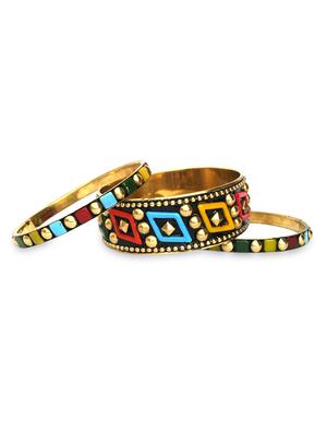 multicolor metallic bangles set - 9878835 - Standard Image - 2