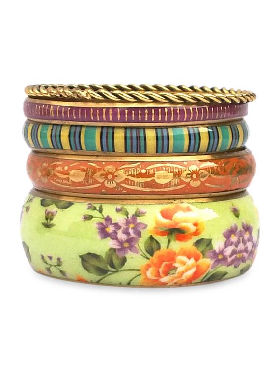 multicolor metallic bangles set - 9878843 - Zoom Image - 1