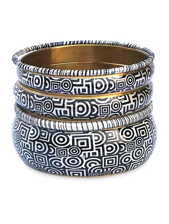 multicolor metallic bangles set - 9878849 - Zoom Image - 1