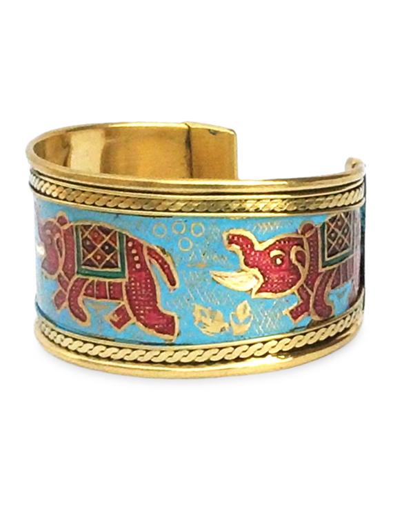 multicolor brass acrylic painted bangles set - 9878862 - Zoom Image - 2