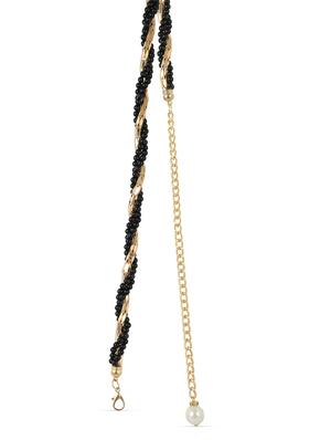 golden & black metal belt - 9879617 - Standard Image - 2