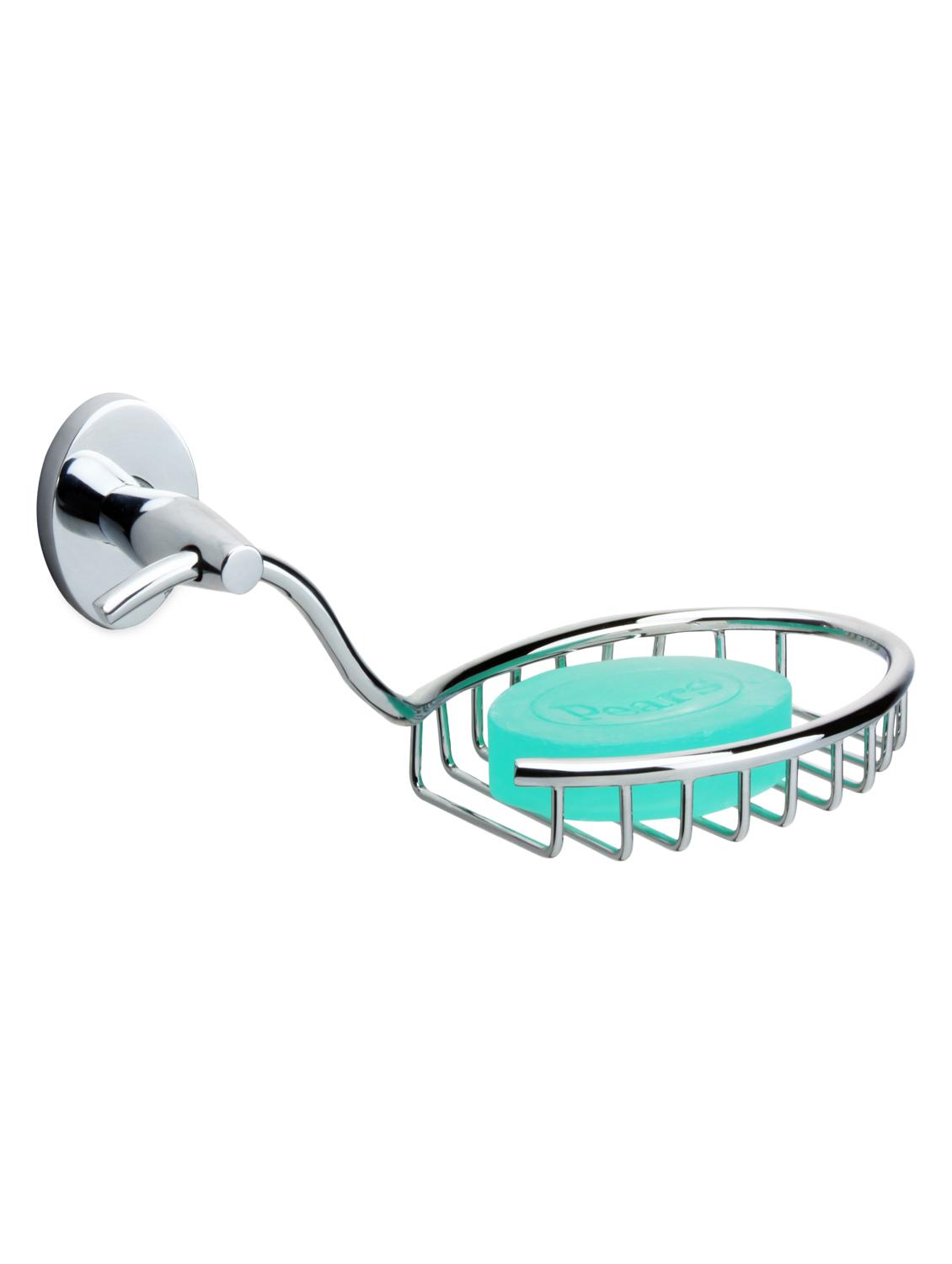 Pure Brass Silver Color soap Dish - 989106 - Zoom Image - 1
