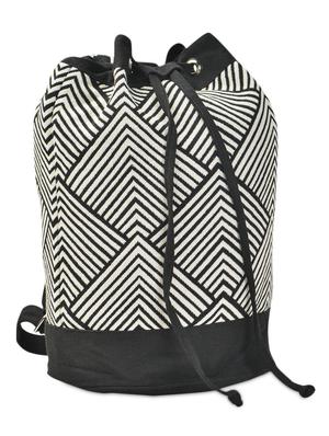 monochrome chevron woven canvas back-pack - 989323 - Standard Image - 4