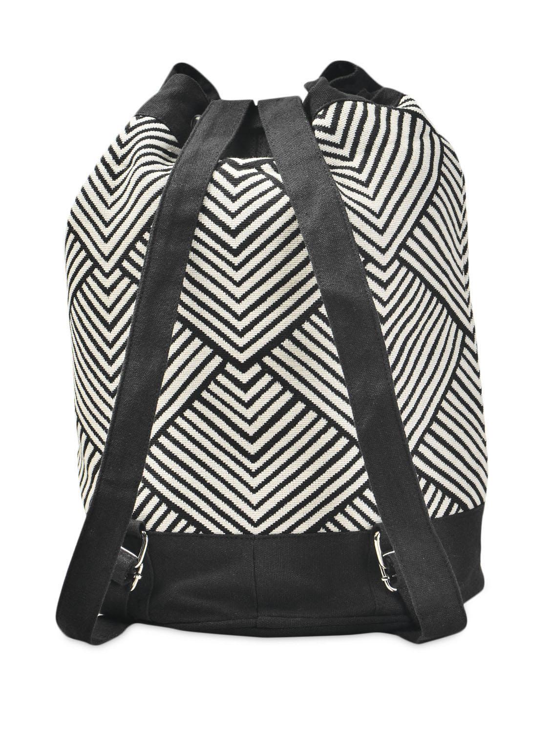 monochrome chevron woven canvas back-pack - 989323 - Zoom Image - 2
