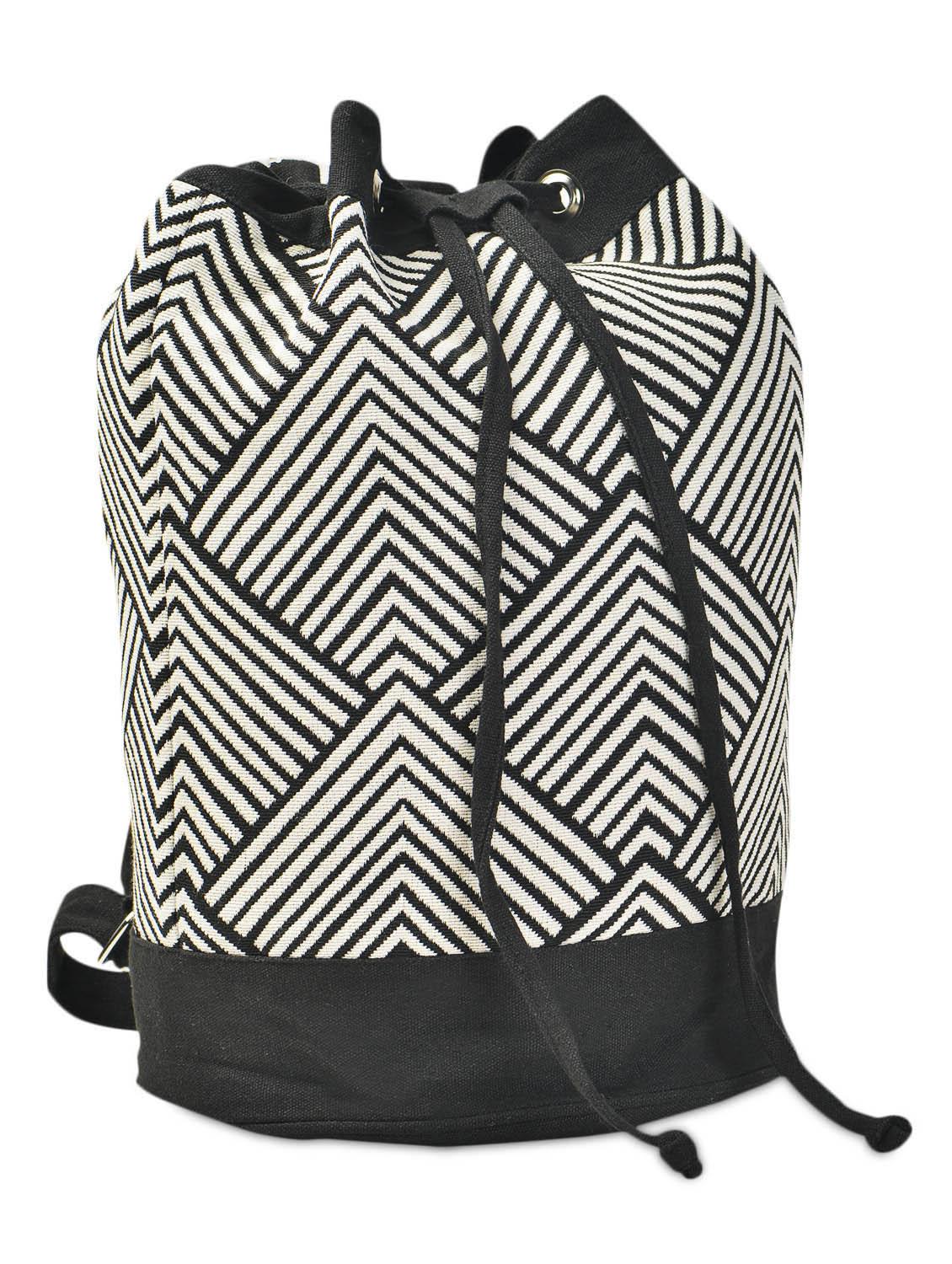 monochrome chevron woven canvas back-pack - 989323 - Zoom Image - 4