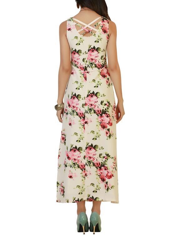 white crepe dress - 9899012 - Zoom Image - 3