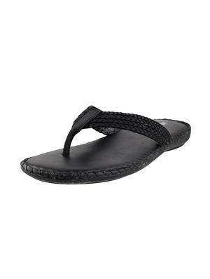 black leatherette toe separator sandals - 9901420 - Standard Image - 6