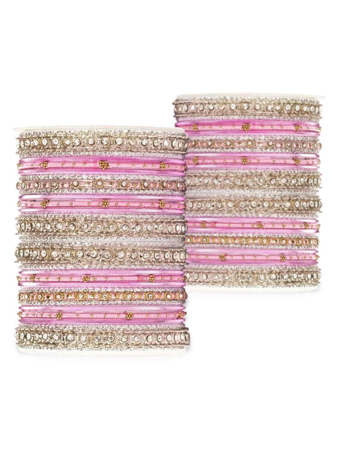 pink alloy bangles