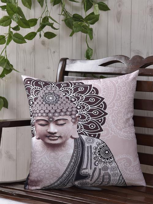 buddha print silk cushion cover - 990683 - Standard Image - 1