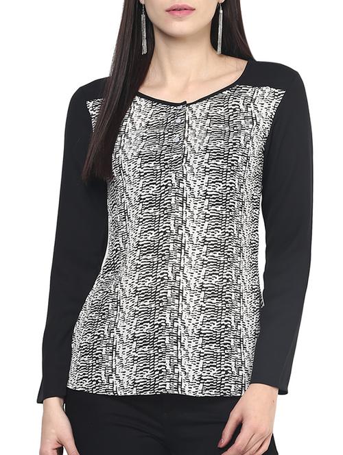 the vanca monochrome printed top - 9932804 - Standard Image - 1