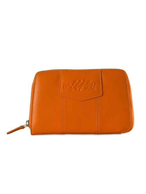 orange leather wallet - 9936822 - Standard Image - 1