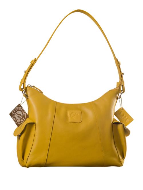 yellow leather handbag - 9936948 - Standard Image - 1