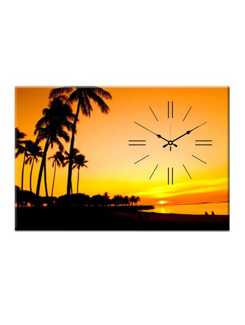 Sunset Beach Print Wall Clock - 996262 - Standard Image - 1