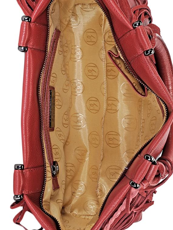 red fringed pure leather handbag - 9963769 - Zoom Image - 3