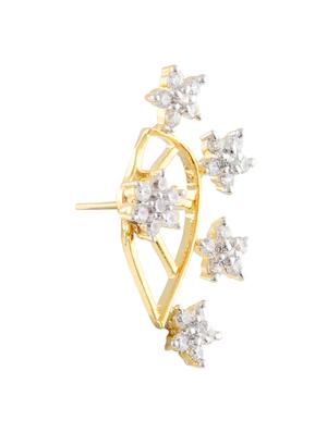 golden metal alloy embellished earing - 9966940 - Standard Image - 2