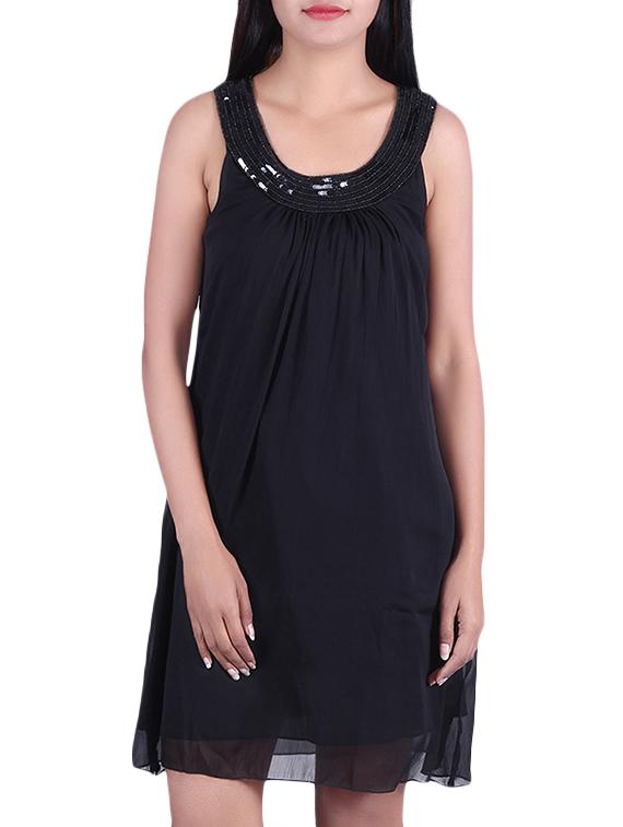 black chiffon dress - 9973780 - Zoom Image - 1