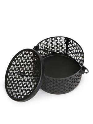 metal round jaali storage box - 9987350 - Standard Image - 2