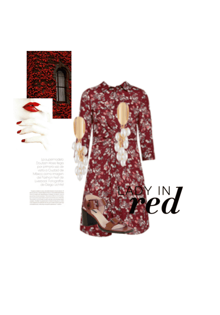 Lady in red