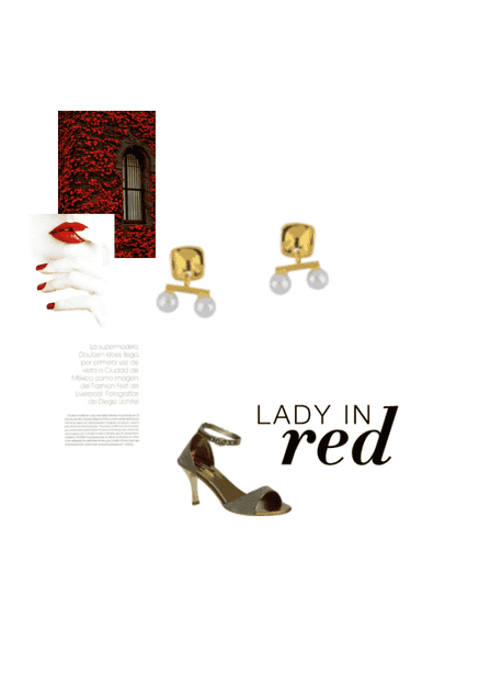 Lady in red