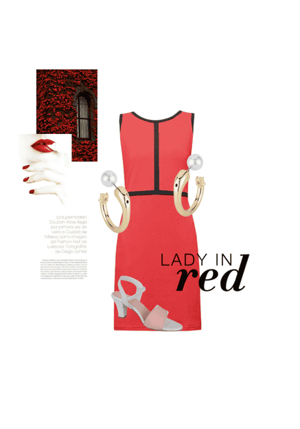 Lady in red