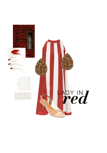 Lady in red