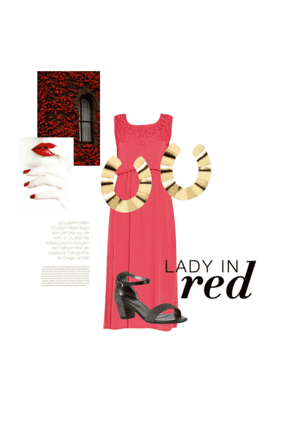 Lady in red