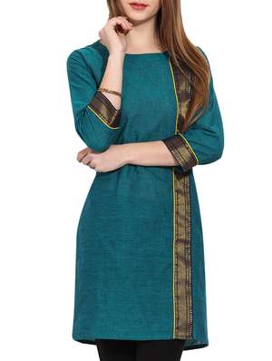 plain kurtis with borders