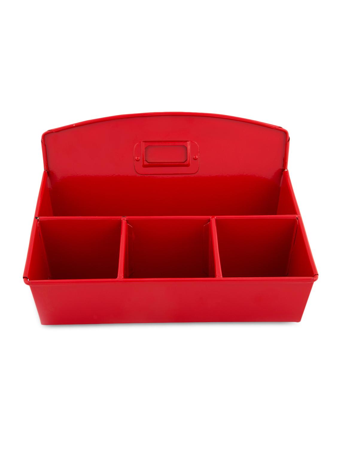 Red Desk Organizer