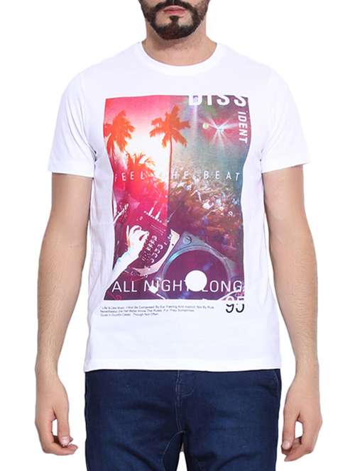 Western Vivid White Men's Casual 