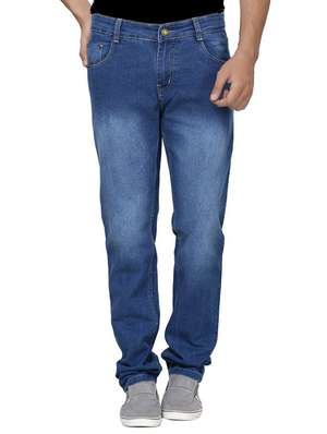 Regular Fit Strechable Cotton Jeans 