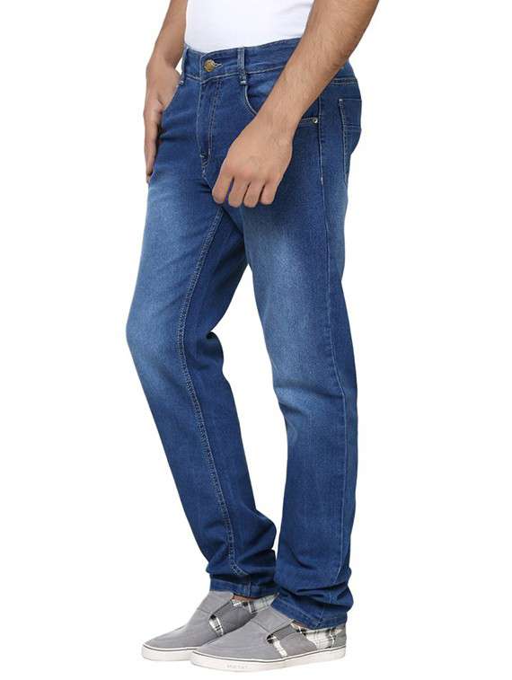 Regular Fit Strechable Cotton Jeans 