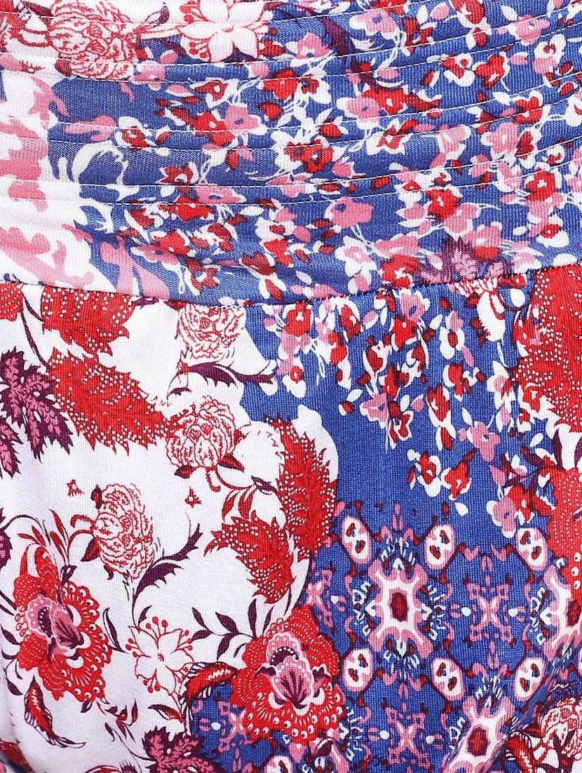 Multi Colored Floral Printed Harem Pant