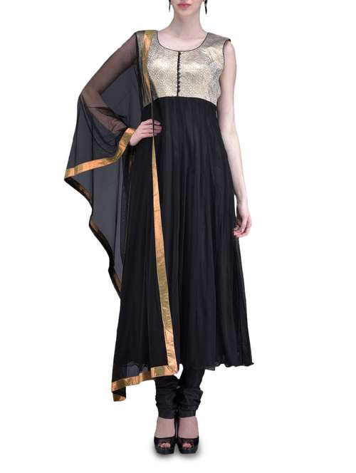 black anarkali top