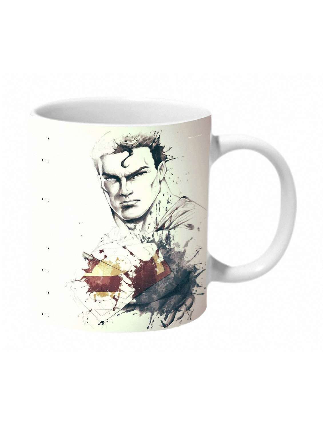 Mooch Wale Batman Vs Superman Ultimate Face Off Ceramic Mug