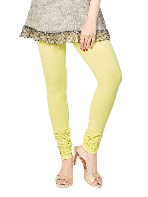 Lemon Yellow Color, Cotton Legging 